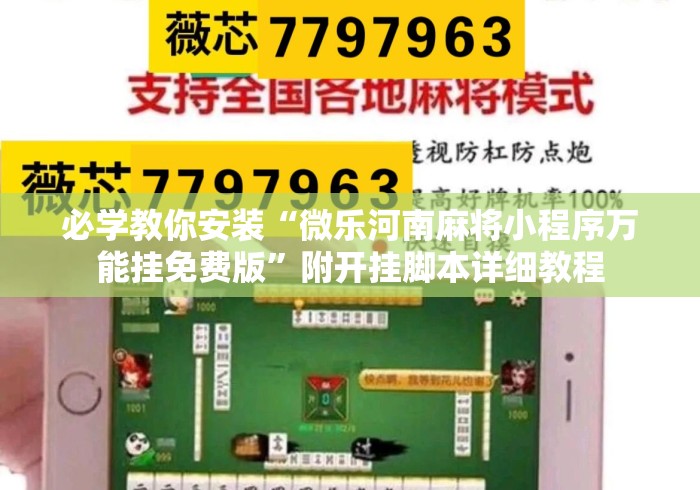 必学教你安装“微乐河南麻将小程序万能挂免费版”附开挂脚本详细教程