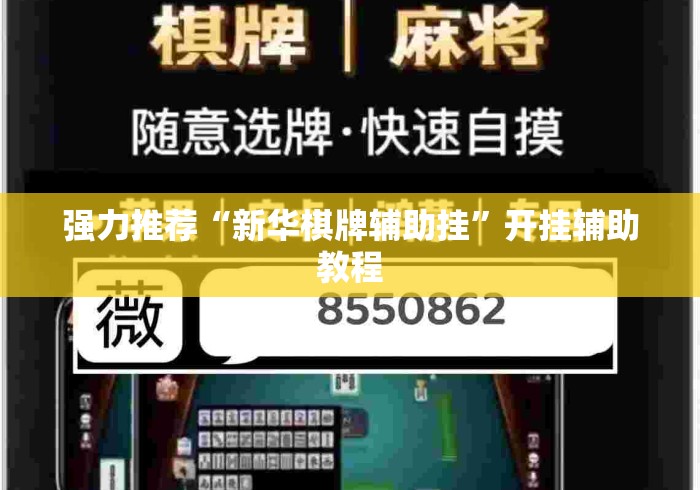 强力推荐“新华棋牌辅助挂”开挂辅助教程
