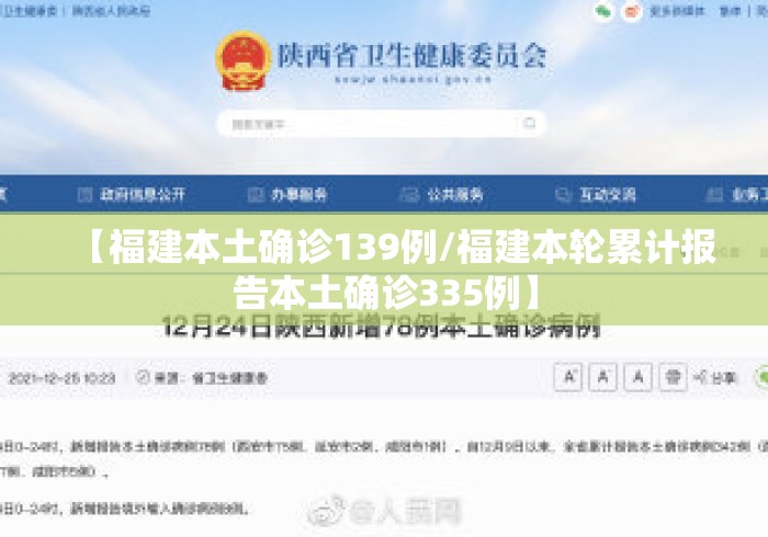 【福建本土确诊139例/福建本轮累计报告本土确诊335例】 【福建本土确诊139例/福建本轮累计报告本土确诊335例】