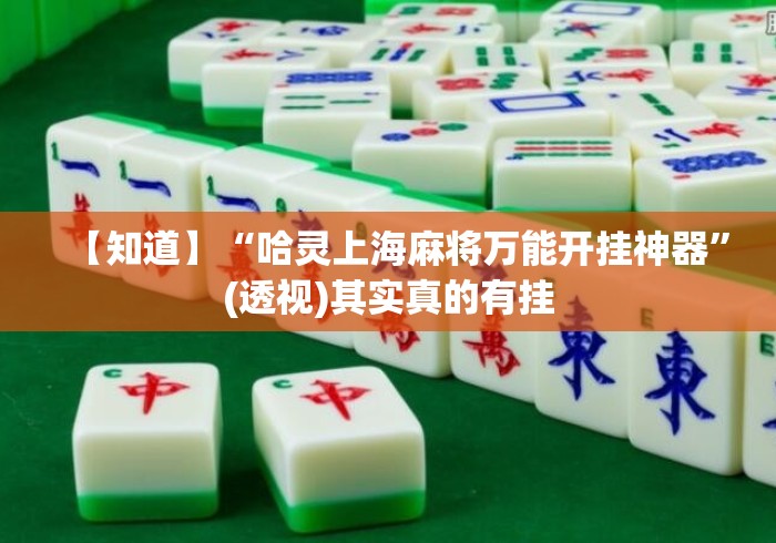 【知道】“哈灵上海麻将万能开挂神器”(透视)其实真的有挂