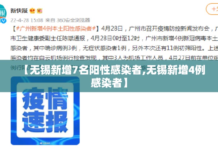 【无锡新增7名阳性感染者,无锡新增4例感染者】 【无锡新增7名阳性感染者,无锡新增4例感染者】