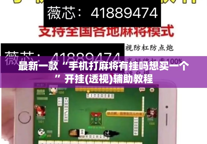 最新一款“手机打麻将有挂吗想买一个	”开挂(透视)辅助教程