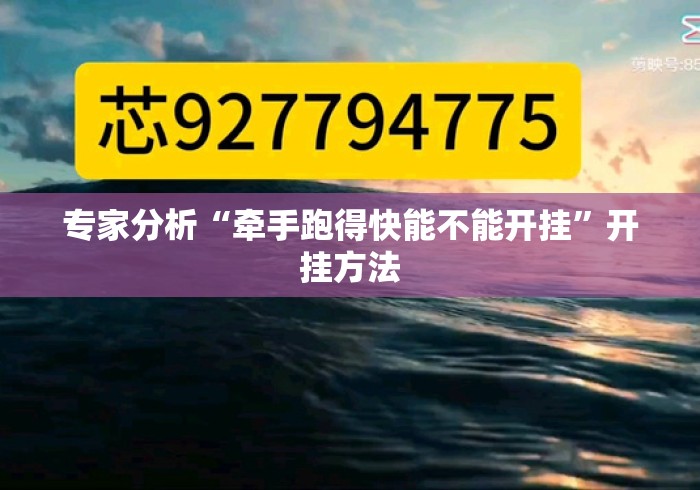 专家分析“牵手跑得快能不能开挂	”开挂方法