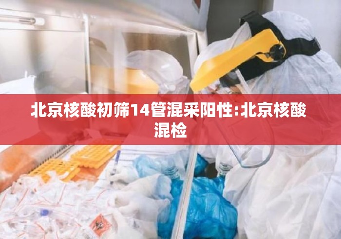 北京核酸初筛14管混采阳性:北京核酸 混检 北京核酸初筛14管混采阳性:北京核酸 混检