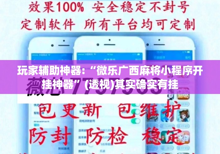 玩家辅助神器:“微乐广西麻将小程序开挂神器”(透视)其实确实有挂
