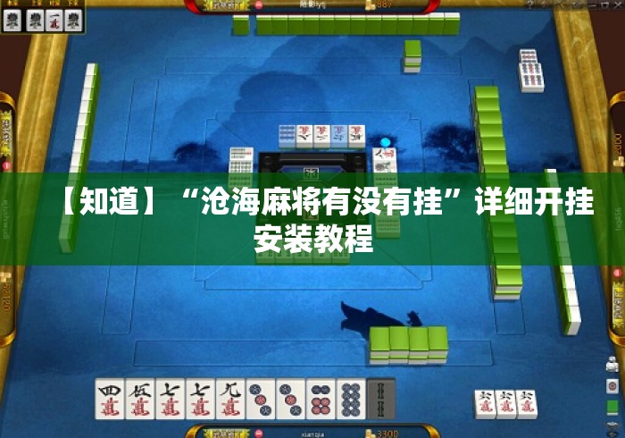 【知道】“沧海麻将有没有挂”详细开挂安装教程