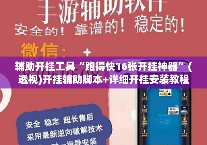 辅助开挂工具“跑得快16张开挂神器”(透视)开挂辅助脚本+详细开挂安装教程
