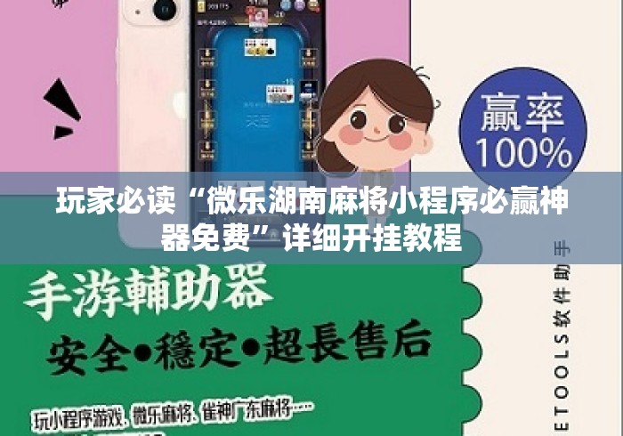 玩家必读“微乐湖南麻将小程序必赢神器免费”详细开挂教程