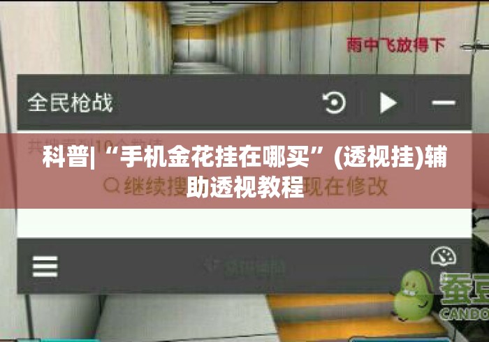 科普|“手机金花挂在哪买”(透视挂)辅助透视教程