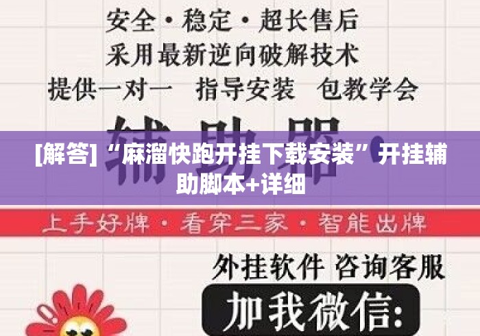 [解答]“麻溜快跑开挂下载安装”开挂辅助脚本+详细