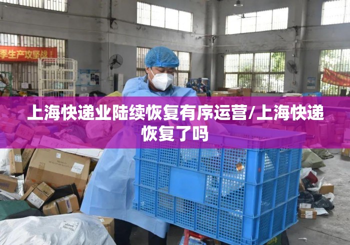 上海快递业陆续恢复有序运营/上海快递恢复了吗 上海快递业陆续恢复有序运营/上海快递恢复了吗