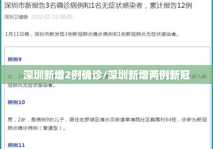 深圳新增2例确诊/深圳新增两例新冠