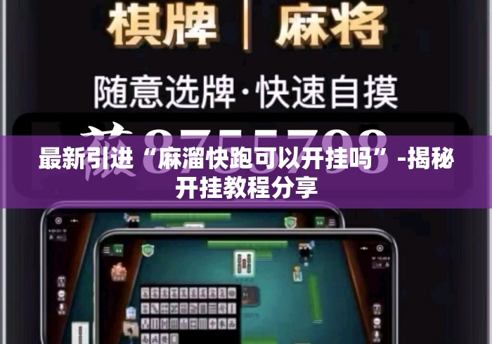 最新引进“麻溜快跑可以开挂吗	”-揭秘开挂教程分享