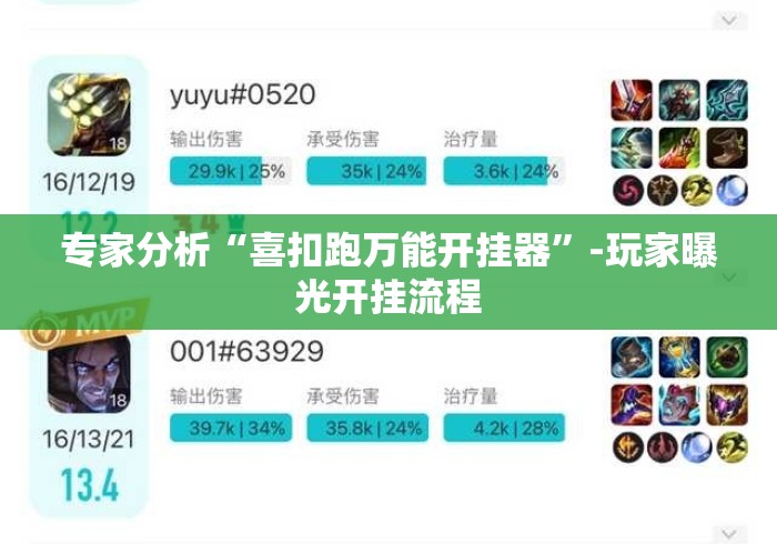 专家分析“喜扣跑万能开挂器	”-玩家曝光开挂流程