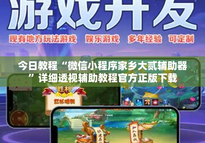 今日教程“微信小程序家乡大贰辅助器	”详细透视辅助教程官方正版下载
