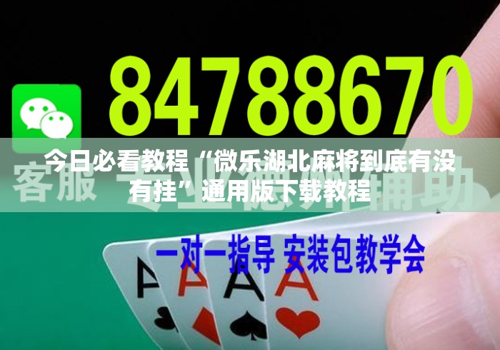 今日必看教程“微乐湖北麻将到底有没有挂”通用版下载教程