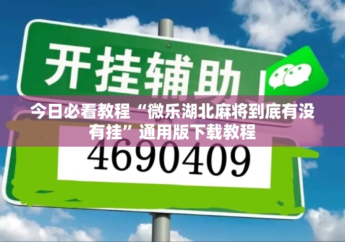 今日必看教程“微乐湖北麻将到底有没有挂”通用版下载教程