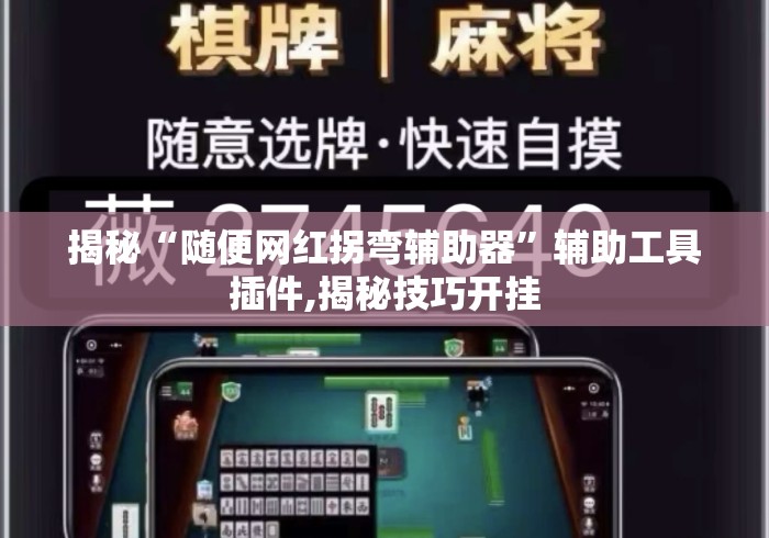 揭秘“随便网红拐弯辅助器”辅助工具插件,揭秘技巧开挂