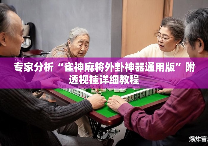 专家分析“雀神麻将外卦神器通用版”附透视挂详细教程