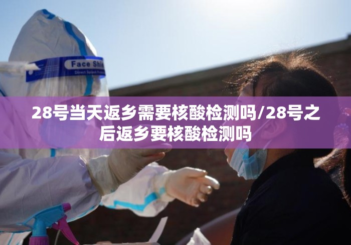 28号当天返乡需要核酸检测吗/28号之后返乡要核酸检测吗 28号当天返乡需要核酸检测吗/28号之后返乡要核酸检测吗