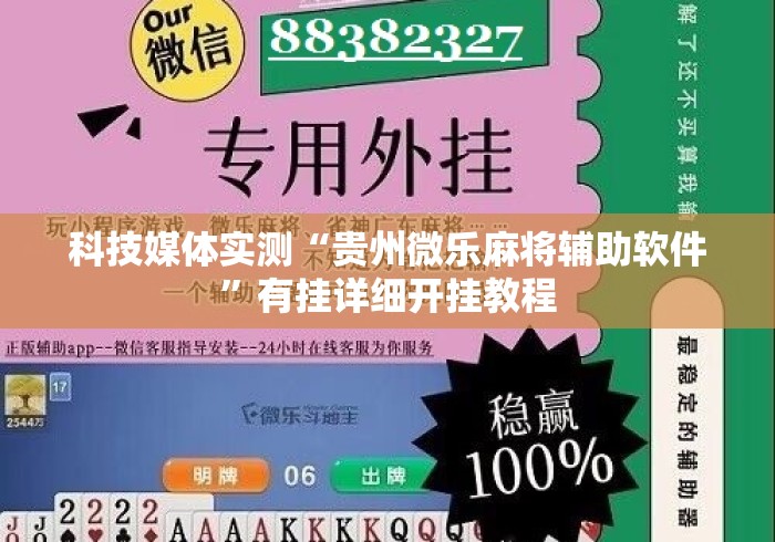科技媒体实测“贵州微乐麻将辅助软件	”有挂详细开挂教程