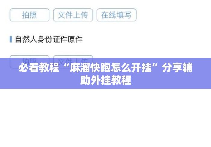 必看教程“麻溜快跑怎么开挂”分享辅助外挂教程