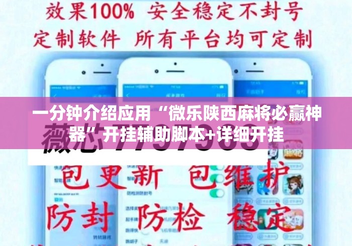 一分钟介绍应用“微乐陕西麻将必赢神器”开挂辅助脚本+详细开挂