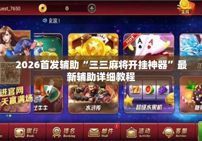 2026首发辅助“三三麻将开挂神器	”最新辅助详细教程