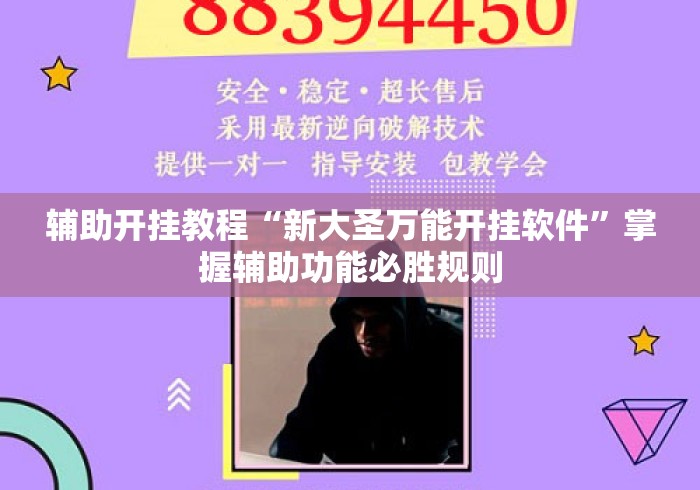 辅助开挂教程“新大圣万能开挂软件”掌握辅助功能必胜规则