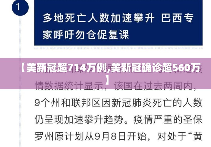 【美新冠超714万例,美新冠确诊超560万】