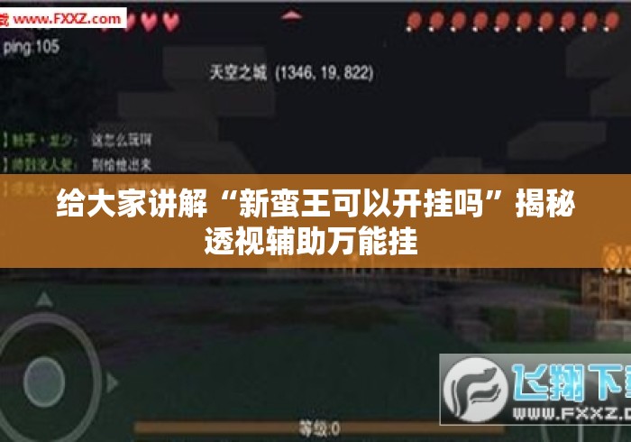 给大家讲解“新蛮王可以开挂吗”揭秘透视辅助万能挂 