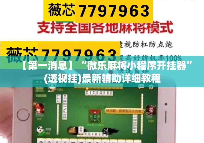 【第一消息】“微乐麻将小程序开挂器”(透视挂)最新辅助详细教程