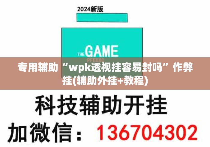 专用辅助“wpk透视挂容易封吗”作弊挂(辅助外挂+教程)