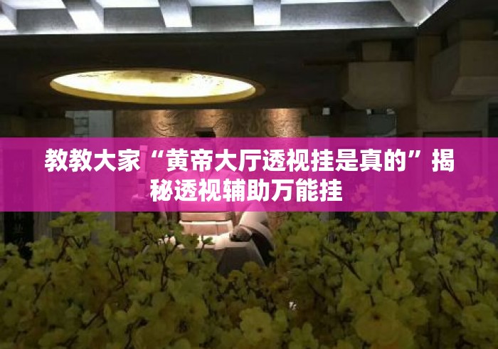 教教大家“黄帝大厅透视挂是真的”揭秘透视辅助万能挂 