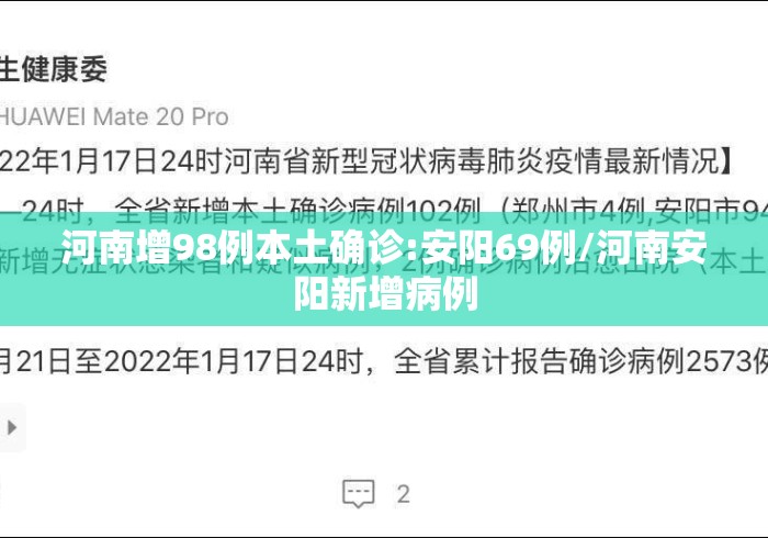 河南增98例本土确诊:安阳69例/河南安阳新增病例