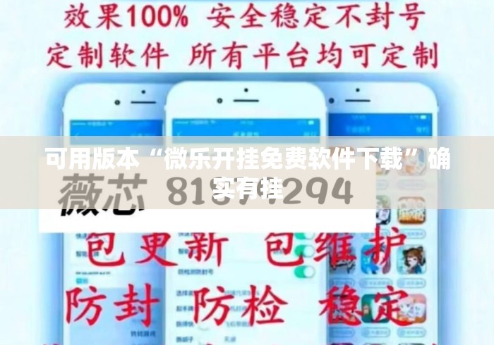 可用版本“微乐开挂免费软件下载	”确实有挂