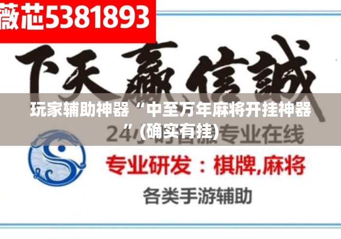 玩家辅助神器“中至万年麻将开挂神器	”(确实有挂)