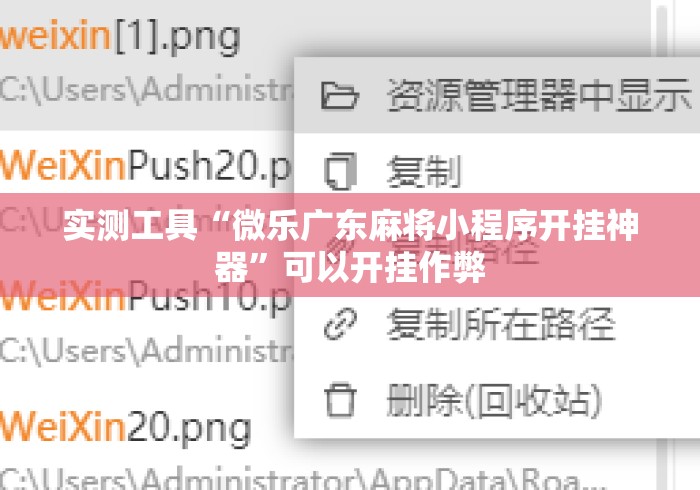 实测工具“微乐广东麻将小程序开挂神器”可以开挂作弊