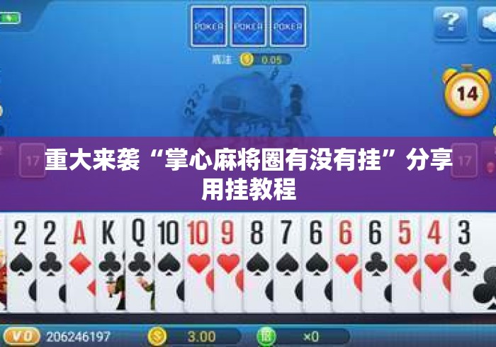 重大来袭“掌心麻将圈有没有挂”分享用挂教程