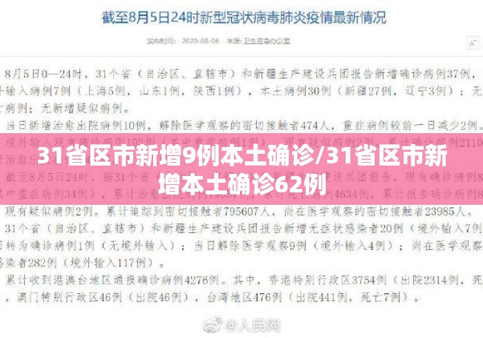 31省区市新增9例本土确诊/31省区市新增本土确诊62例 31省区市新增9例本土确诊/31省区市新增本土确诊62例