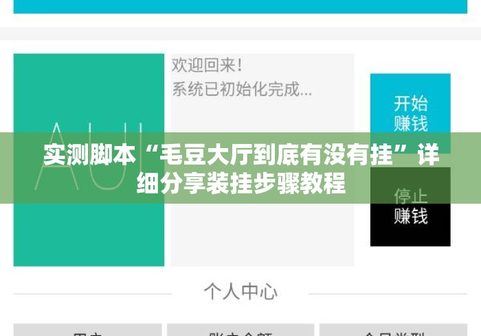 实测脚本“毛豆大厅到底有没有挂”详细分享装挂步骤教程