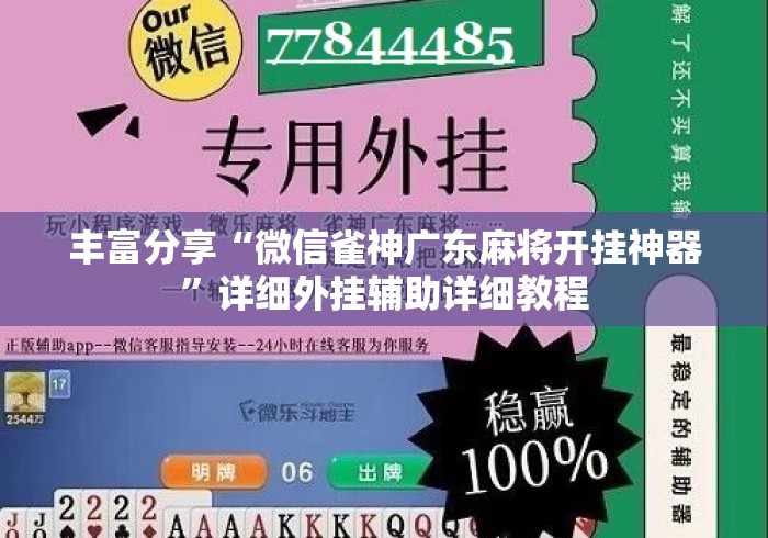 丰富分享“微信雀神广东麻将开挂神器”详细外挂辅助详细教程