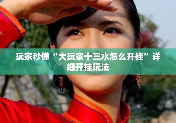 玩家秒懂“大玩家十三水怎么开挂	”详细开挂玩法