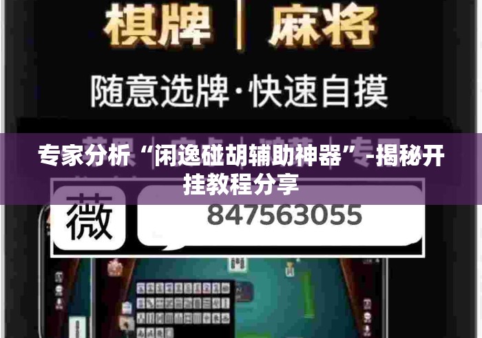 专家分析“闲逸碰胡辅助神器”-揭秘开挂教程分享