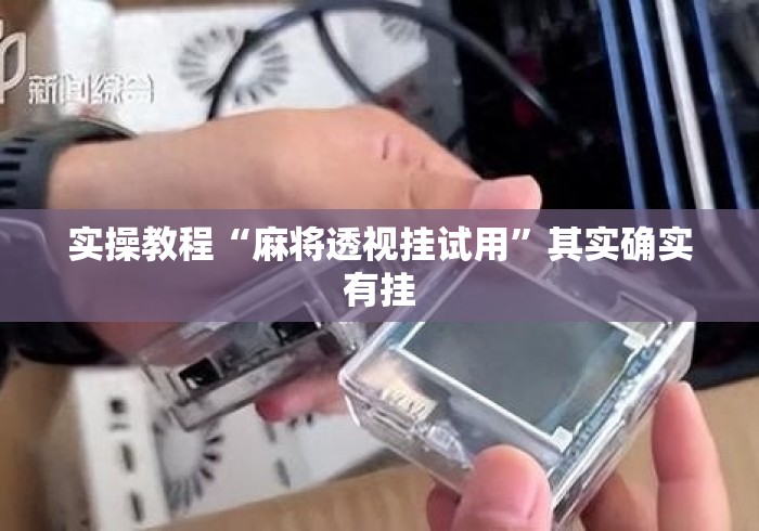 实操教程“麻将透视挂试用”其实确实有挂