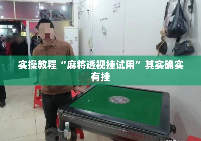 实操教程“麻将透视挂试用”其实确实有挂