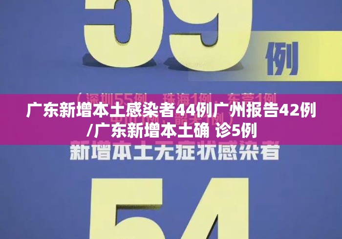 广东新增本土感染者44例广州报告42例/广东新增本土确 诊5例 广东新增本土感染者44例广州报告42例/广东新增本土确 诊5例