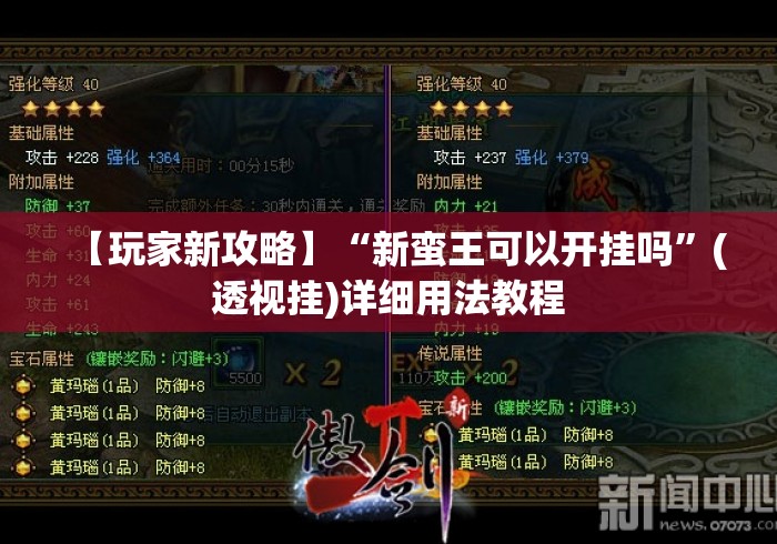【玩家新攻略】“新蛮王可以开挂吗”(透视挂)详细用法教程