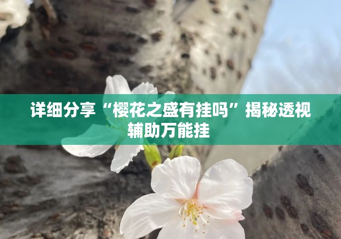 详细分享“樱花之盛有挂吗	”揭秘透视辅助万能挂 