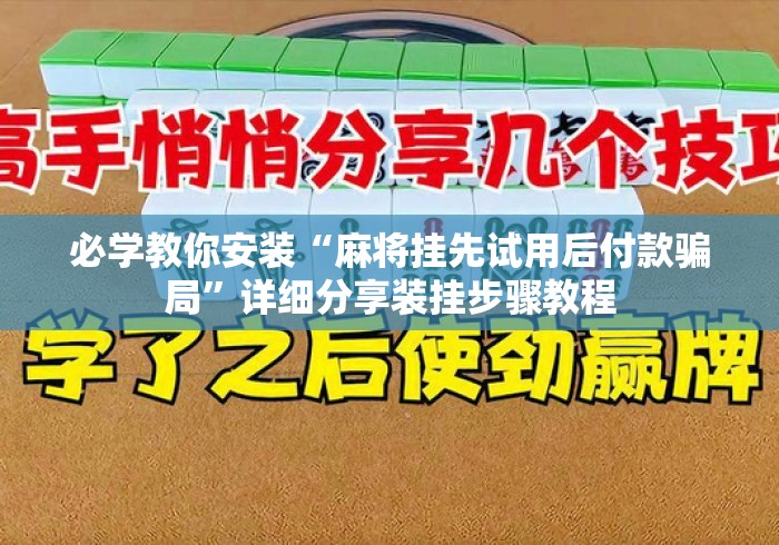 必学教你安装“麻将挂先试用后付款骗局”详细分享装挂步骤教程